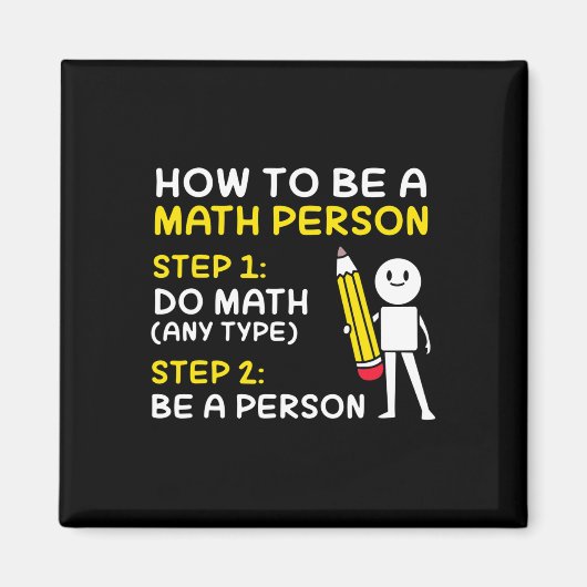 Joke Hoe een Wiskunde persoon blij te zijn 100 dag Magneet (Voorkant)