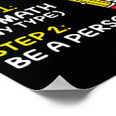 Joke Hoe een Wiskunde persoon blij te zijn 100 dag Poster (Hoek)