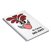 Joke Keeper Funny Face Verwisselbare tekst Notitieboek (Rechterzijde)