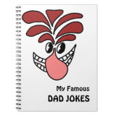 Joke Keeper Funny Face Verwisselbare tekst Notitieboek (Voorkant)