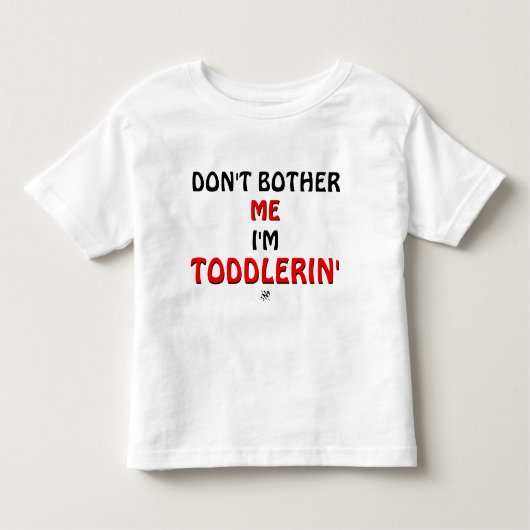 Joke over de tantromen van peuters kinder shirts (Voorkant)