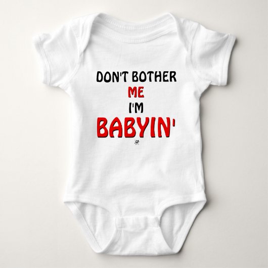 Joke over de tumult van baby's romper (Voorkant)