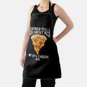 Joke Over Pizza, maar het is Cheesy Funny Schort (Insitu)