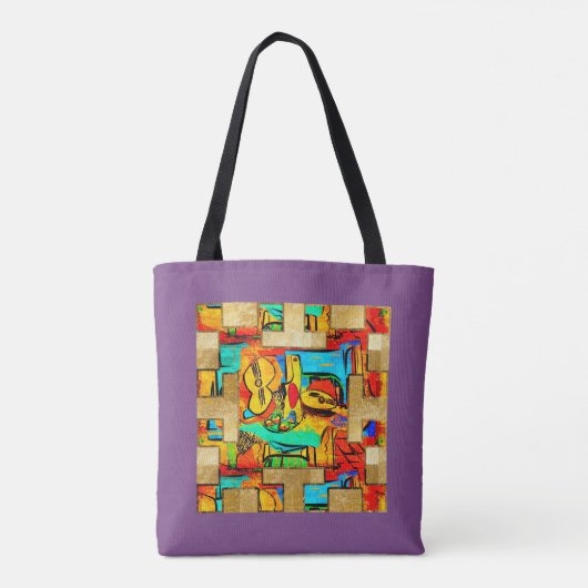 Joke Picasso Canvas tas (Achterkant)
