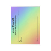 Joke prescription rainbow - 11" x 8.5" Notepad Notitieblok (Linkerzijde)