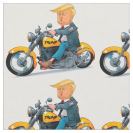 Joke President Donald Trump biker - memen Stof