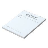 Joke recept pad - 5,5 "x 6" Notitieblok Blauw (Linkerzijde)