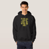 Joke Sarcastic Ik ben de goed opgeleide Latina die Hoodie (Voorkant volledig)
