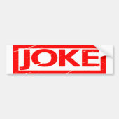 Joke Stamp Bumpersticker (Voorkant)
