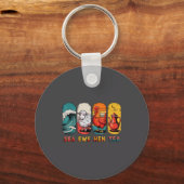 Joke Tea Ewe Sea Saying Quote Hen Sleutelhanger (Voorkant)