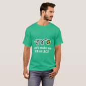 Joke tennis t shirt met grappige slogan (Voorkant volledig)