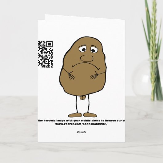 Joke verjaardag kaart (Achterkant)