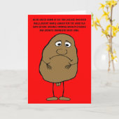 Joke verjaardag kaart (Gele Bloem)