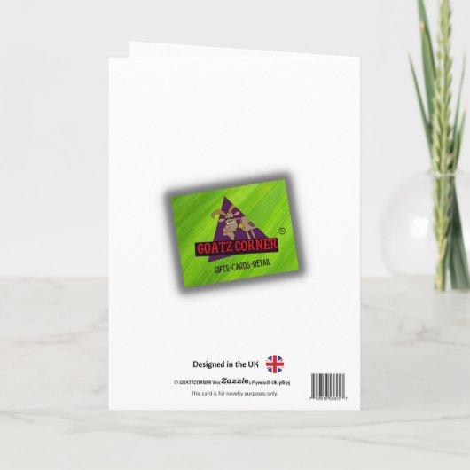 Joke verjaardagskaart voor haar (jesus) kaart (Achterkant)