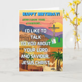 Joke verjaardagskaart voor haar (jesus) kaart (Gele Bloem)