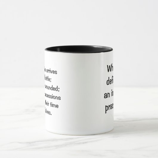 Joke: Wat is een insolventiefunctionaris? Mok (Midden)