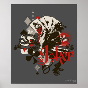 Joker - 4-Aces bloeding hartontsteking Poster