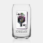 Joker and Batman Spade Playing Card Illustration Blikvorm Glas (Voorkant)