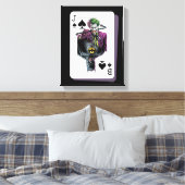 Joker and Batman Spade Playing Card Illustration Canvas Afdruk (Insitu (Slaapkamer))