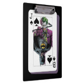 Joker and Batman Spade Playing Card Illustration Klembord (Rechts)