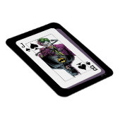 Joker and Batman Spade Playing Card Illustration Magneet (Rechterzijde)