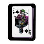 Joker and Batman Spade Playing Card Illustration Magneet (Verticaal)