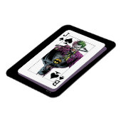 Joker and Batman Spade Playing Card Illustration Magneet (Linkerzijde)