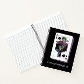Joker and Batman Spade Playing Card Illustration Notitieboek (Binnen)