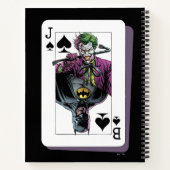 Joker and Batman Spade Playing Card Illustration Notitieboek (Achterkant)
