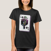 Joker and Batman Spade Playing Card Illustration T-shirt (Voorkant)