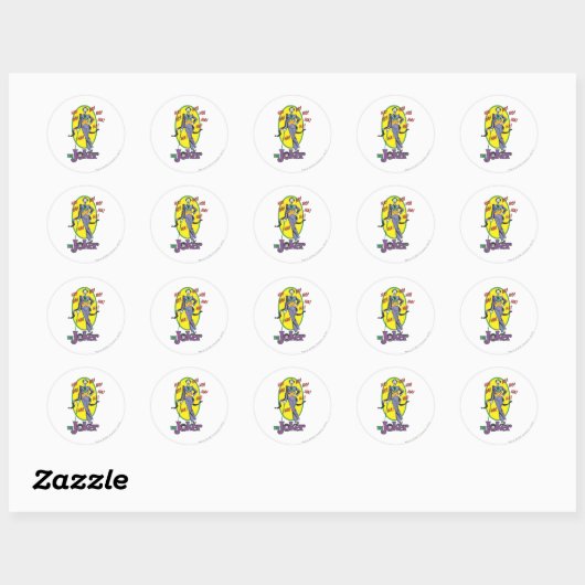Joker Cackles 2 Ronde Sticker (Vel)