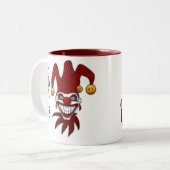 Joker Card Coffee-Mok Tweekleurige Koffiemok (Voorkant links)
