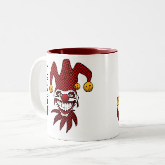 Joker Card Coffee-Mok Tweekleurige Koffiemok (Voorkant links)