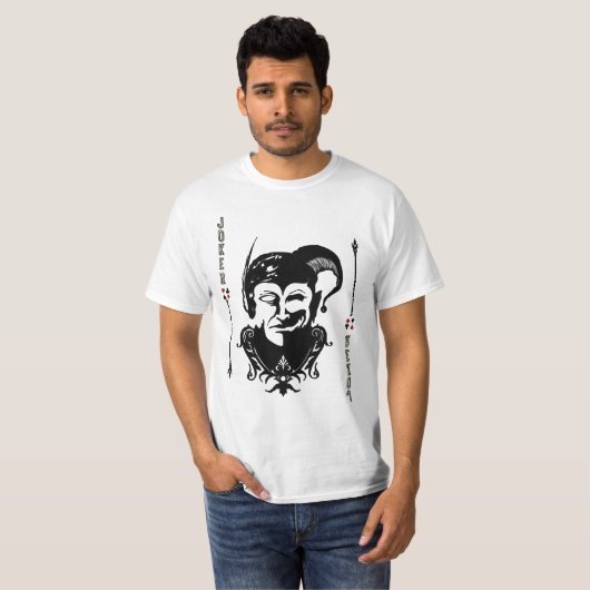 Joker Card Face T-Shirt (Voorkant volledig)