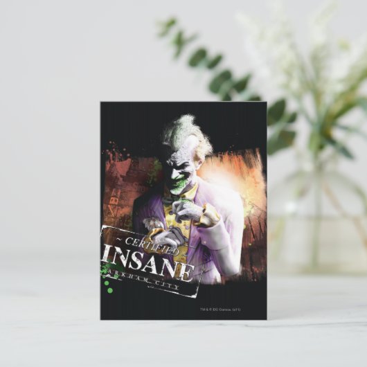 Joker - Certified Insane Briefkaart (Staand voorkant)