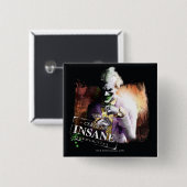 Joker - Certified Insane Vierkante Button 5,1 Cm (Voorkant /achterkant)