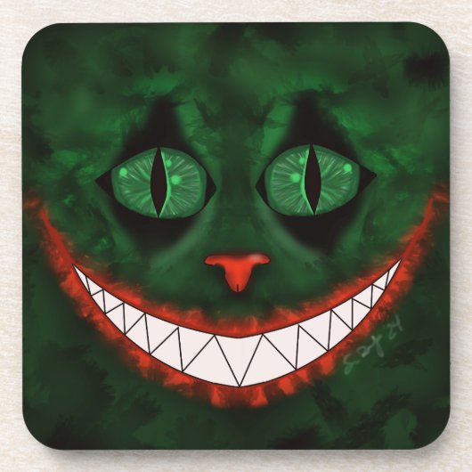 Joker Cheshire Coaster Bier Onderzetter (Voorkant)