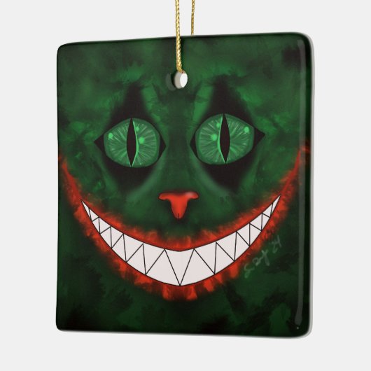 Joker Cheshire Keramisch Ornament (Links)