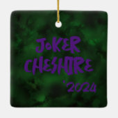 Joker Cheshire Keramisch Ornament (Achterkant)