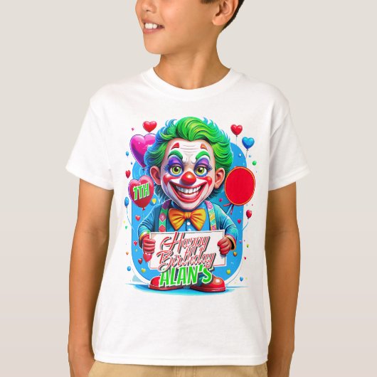 Joker Clawn Verjaardag Kinder geschenken Illustrat T-shirt (Voorkant)