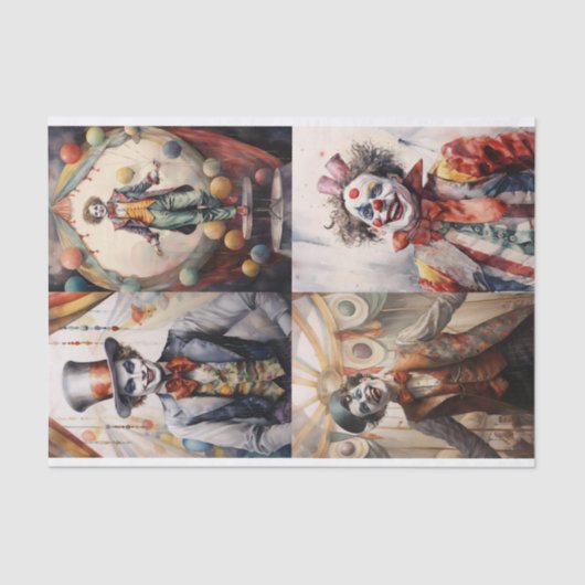 Joker Collage 1 Decoupage papier (Voorkant)