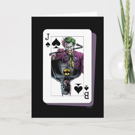 Joker en Batman Spade spelen Kaart (Voorkant)