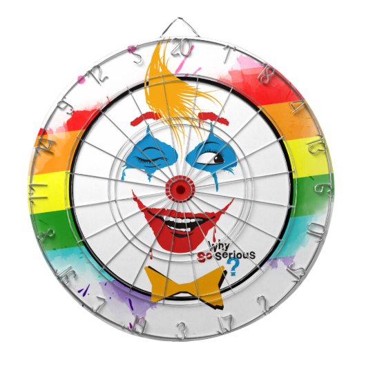 Joker face Creative Dart Board Dartbord (Voorkant)