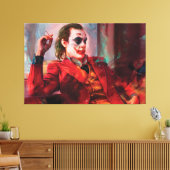 joker film Premium Wrapped Canvas (gloss) Afdruk (Insitu (Woonkamer))