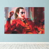 joker film Premium Wrapped Canvas (gloss) Afdruk (Insitu (Houten vloer))