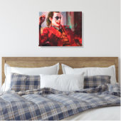 joker film Premium Wrapped Canvas (gloss) Afdruk (Insitu (Slaapkamer))