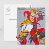 Joker graffiti briefkaart (Voorkant / Achterkant)