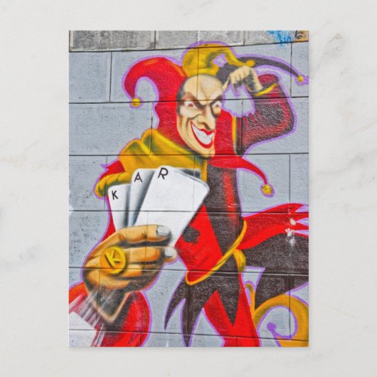 Joker graffiti briefkaart (Voorkant)
