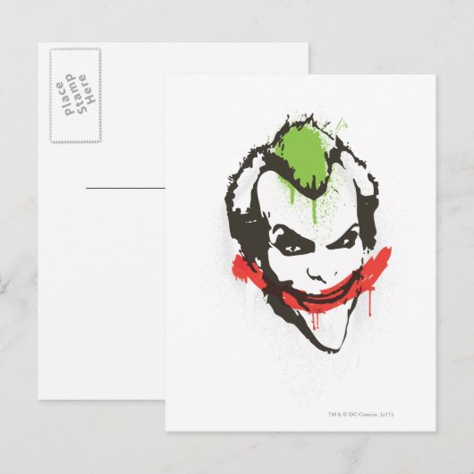 Joker Graffiti Briefkaart (Voorkant / Achterkant)