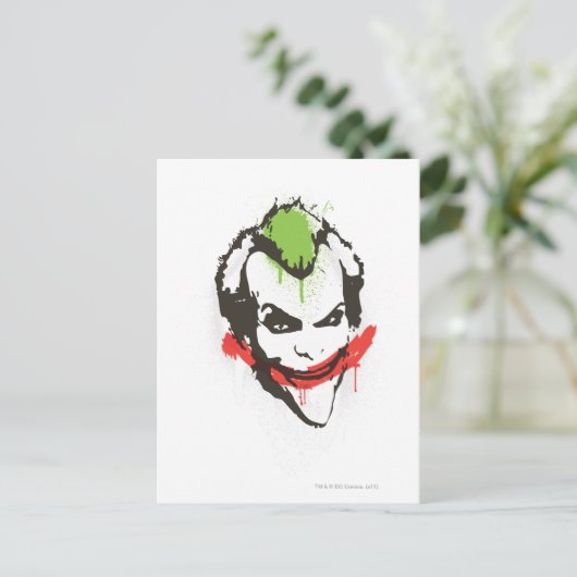 Joker Graffiti Briefkaart (Staand voorkant)